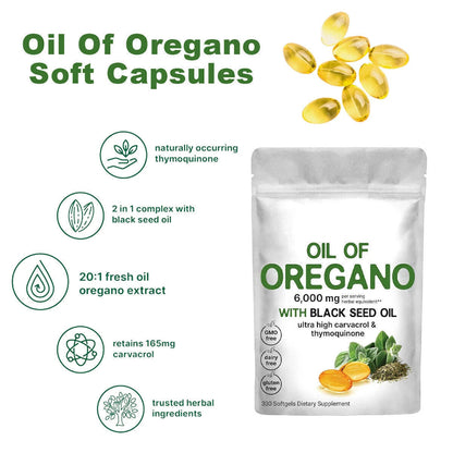 Organic Oregano Extract - High Potency Hot Capsules