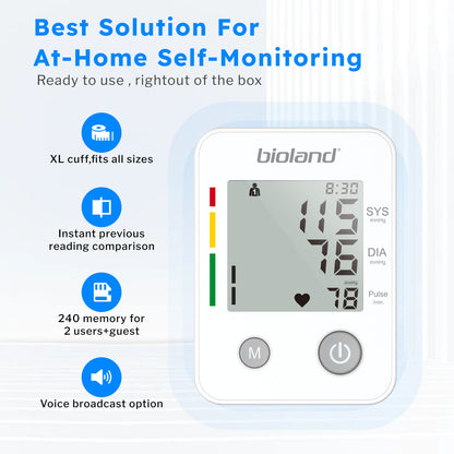 Blood Pressure Monitor - Automatic Upper Arm Tensiometer