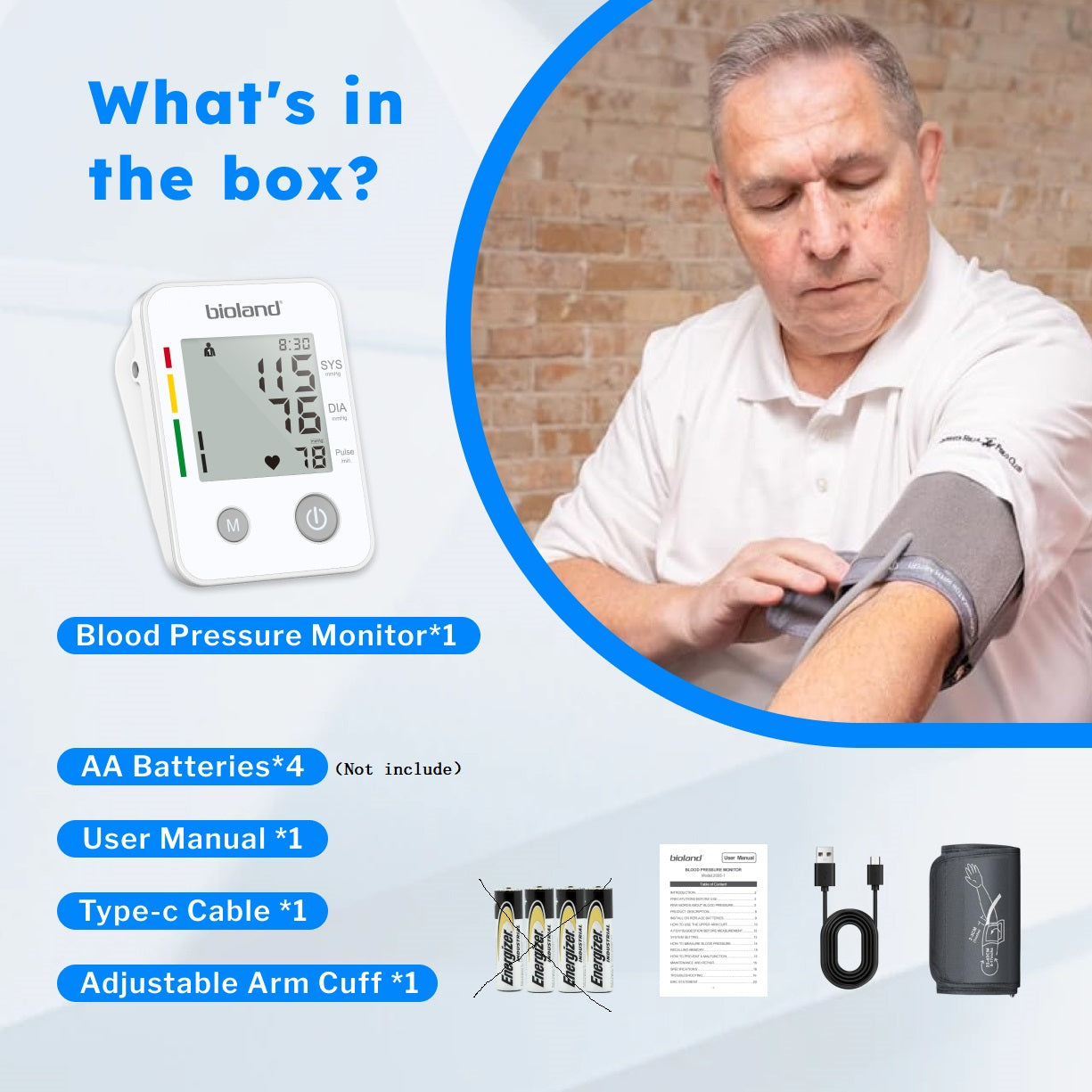 Blood Pressure Monitor - Automatic Upper Arm Tensiometer