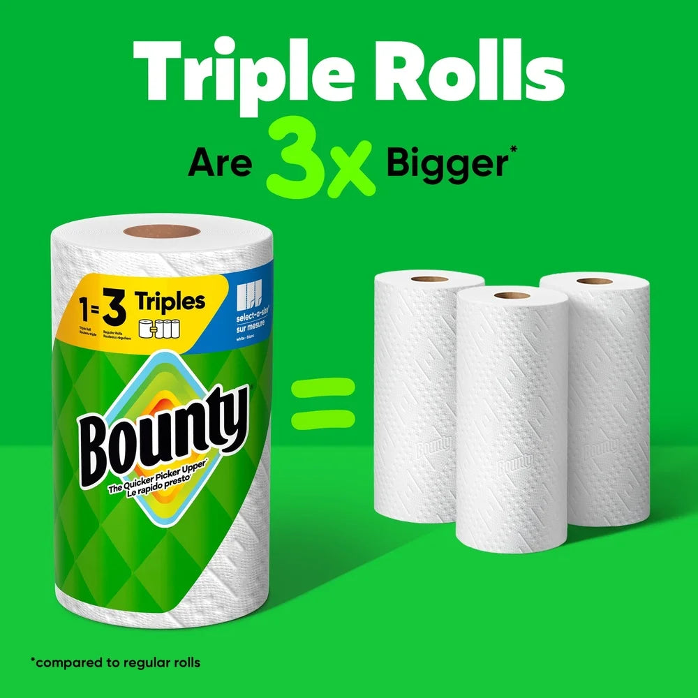Bounty Paper Towels Triple Roll 6 Pack