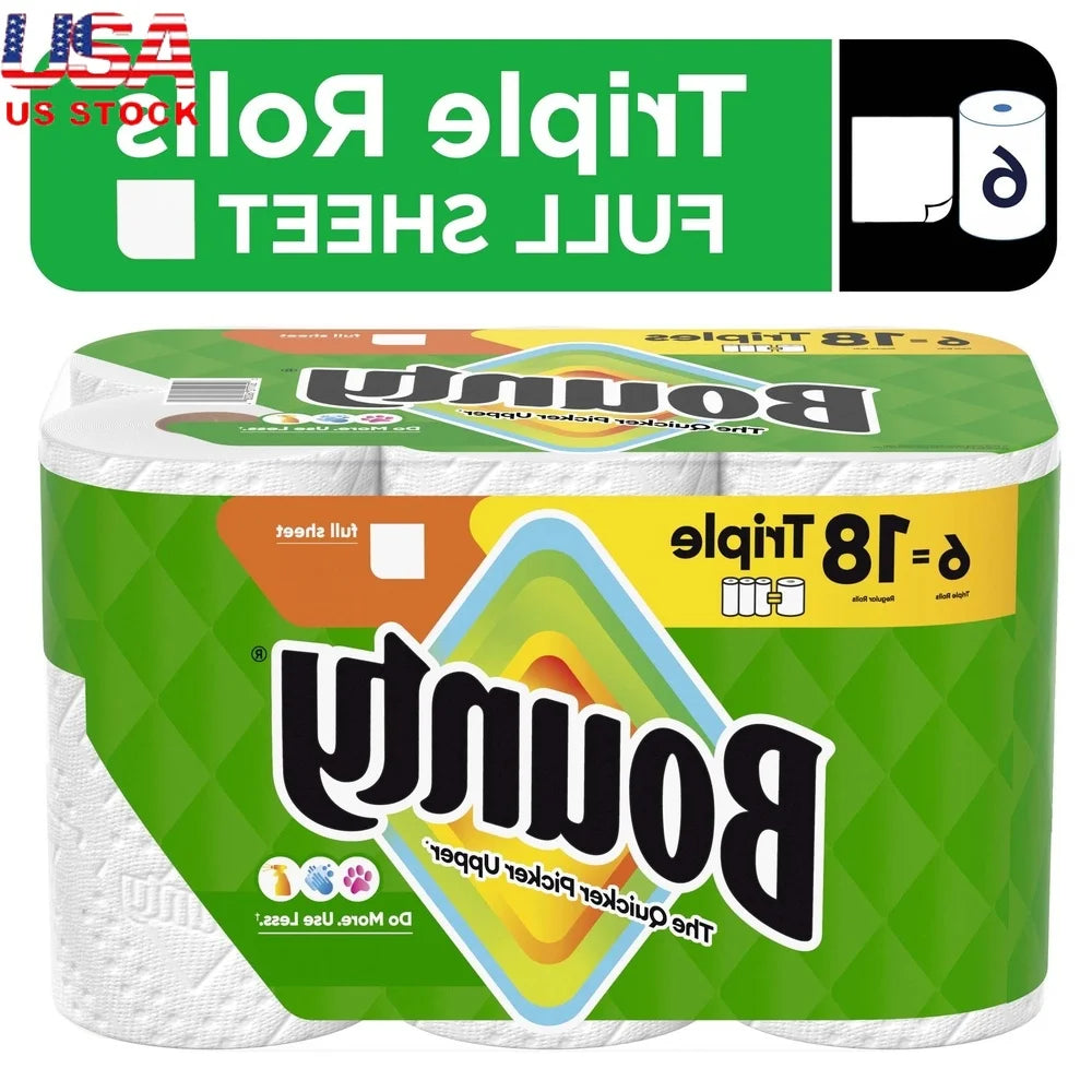 Bounty Paper Towels Triple Roll 6 Pack